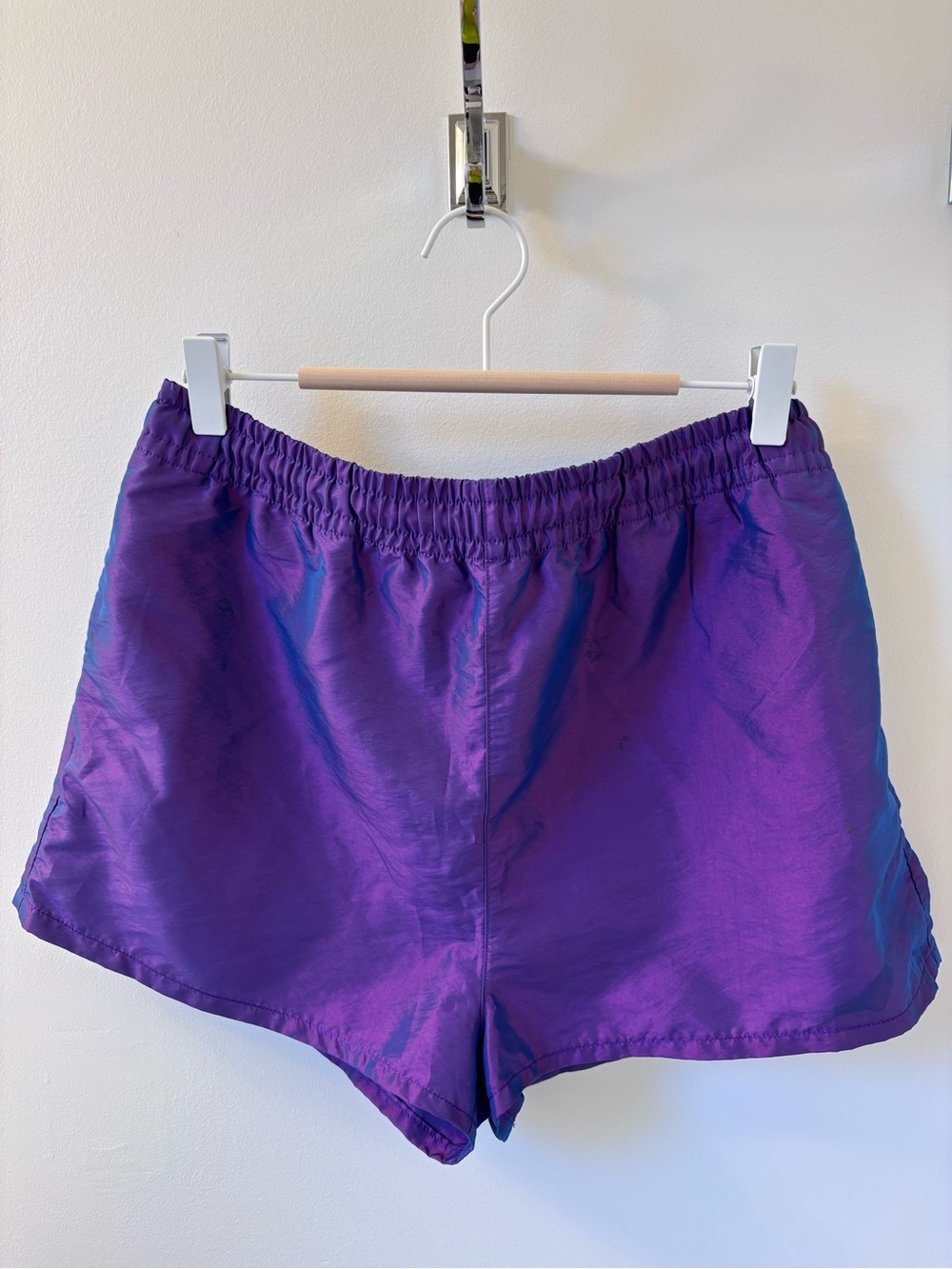 TNA Iridescent Purple Shorts, Sz M - Picture 3 of 11